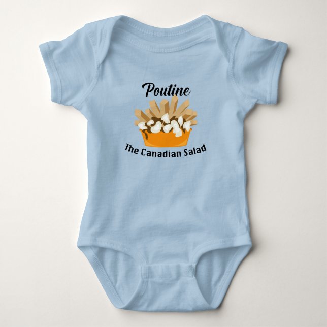 Body Para Bebé Poutine, La Ensalada Canadiense - Traje De Cebú Pa (Anverso)