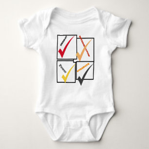 Body Para Bebé Power Determination Strength Energy Tick Bodysuit