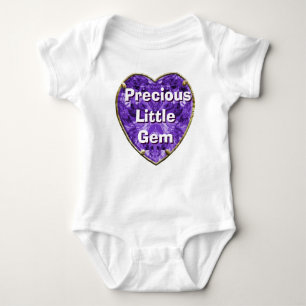 Body Para Bebé Preciosa joya violeta morada
