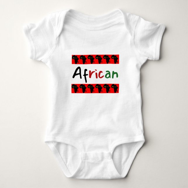 Body Para Bebé Precioso Africano (Anverso)