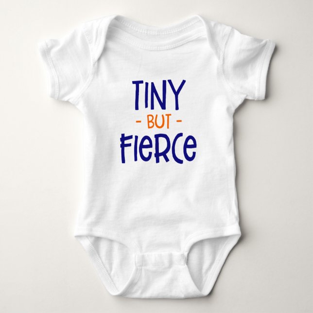 Body Para Bebé Preemie Pequeño Pero Feroz. Baby Bodysuit (Anverso)