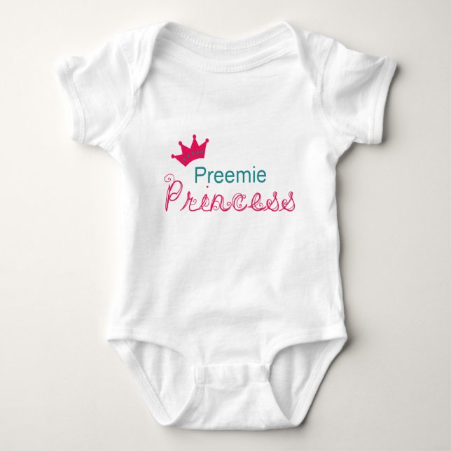 Body Para Bebé Preemie Princess (Anverso)