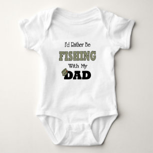 Body Para Bebé Preferiría pescar con papá