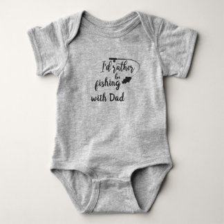 Body Para Bebé Preferiría pescar con papá