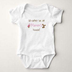 Body Para Bebé Prefiero estar en la casa de Mamaw