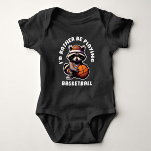 Body Para Bebé Prefiero Jugar Baloncesto Regalo Divertido de Mapa