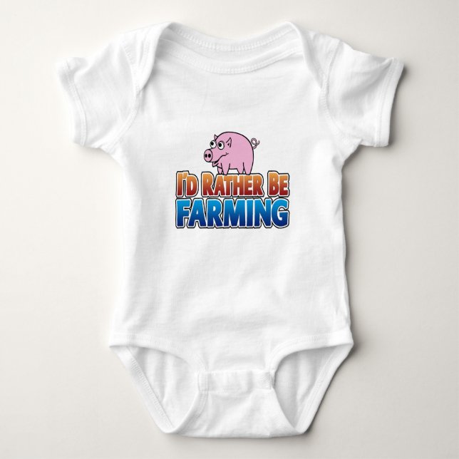 Body Para Bebé ¡Prefiero ser agricultor! (agricultura virtual) (Anverso)