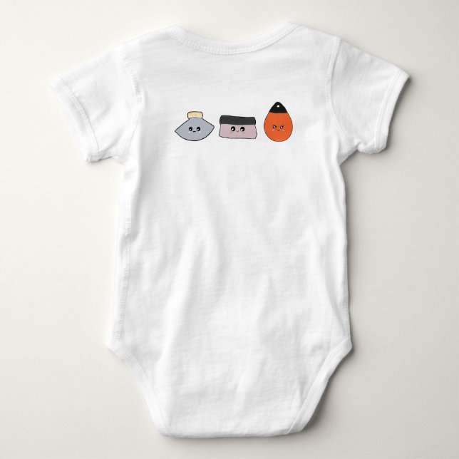 Body Para Bebé Prefiero ser ballenero (Reverso)