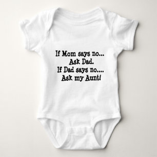 Body Para Bebé Pregunte a mi tía Bodysuit