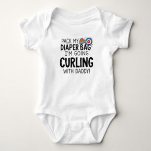 Body Para Bebé Prepara Mi Bolso de Pañales Voy a curling con papá