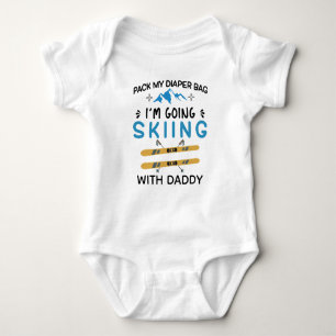 Body Para Bebé Prepara Mi Bolso De Pañales Voy A Esquiar Con Papá