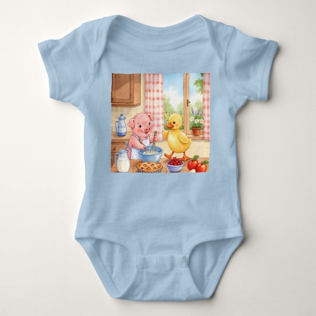 Body Para Bebé Preparaciones de vacaciones (Anverso)