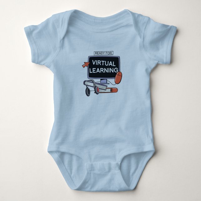 Body Para Bebé Preparado para el aprendizaje virtual (Anverso)
