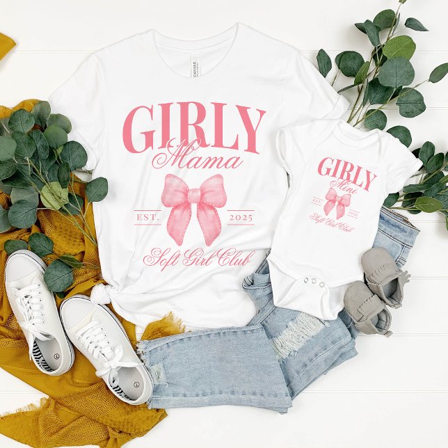 Body Para Bebé Preppy Coquette Personalizada Girona Mama Mini Ros (Subido por el creador)