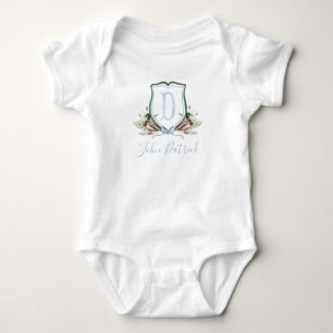 Body Para Bebé Preppy Southern Blue Duck Boy Baby Shower Baby
