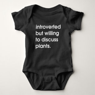 Body Para Bebé Presentado pero dispuesto a discutir plantas.