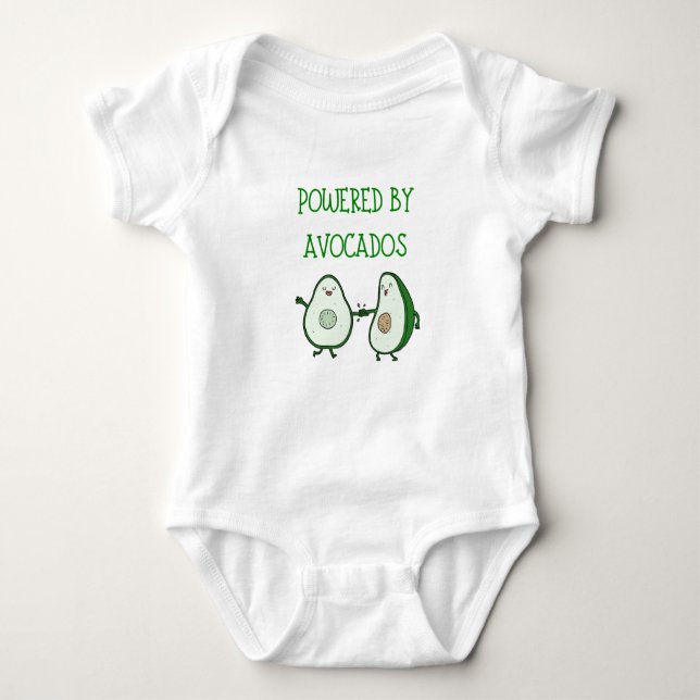 Body Para Bebé Presentado por Aguacates - Guay Vegan Baby Shirt (Anverso)
