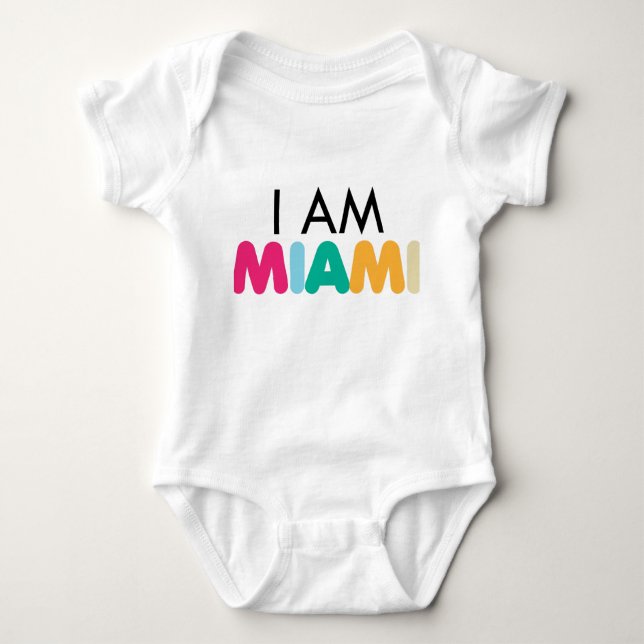 Body Para Bebé Presentamos la edición Baby de "I Am Miami". (Anverso)