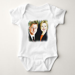 Body Para Bebé Presidente Bill Clinton y Presidente Hillary Clint