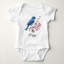 Body Para Bebé Pretty Blue Bird
