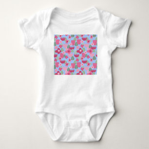 Body Para Bebé Primavera escandinava rosa