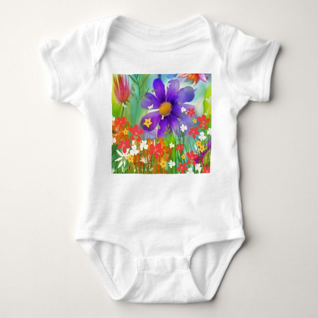 Body Para Bebé Primavera Gloriosa (Anverso)