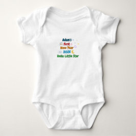 Body Para Bebé Primer Año Nuevo Personalizado del Bebé – Diseño A