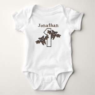 Body Para Bebé Primer cumpleaños de Halloween personalizado