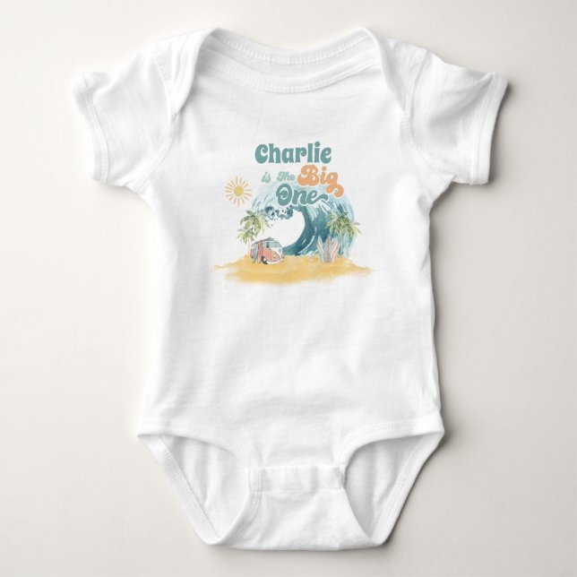 Body Para Bebé Primer cumpleaños de la gran camiseta de un cumple (Anverso)