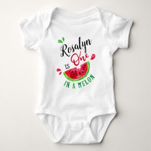 Body Para Bebé Primer Cumpleaños De Uno En Melón