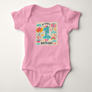 Body Para Bebé Primer cumpleaños del bebé