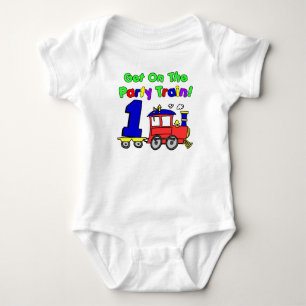 Body Para Bebé Primer cumpleaños del tren fiesta