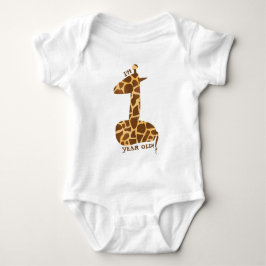 Body Para Bebé Primer cumpleaños Giraffe