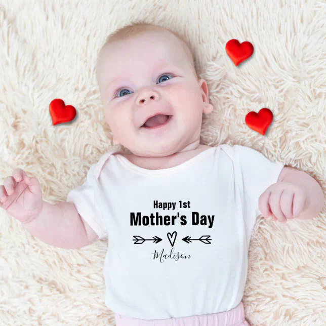 Body Para Bebe Primer Dia de la Madre Personalizado Zazzle.es
