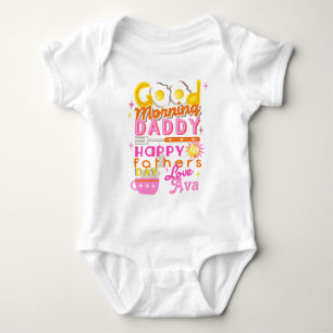 Body Para Bebé Primer Día de los Padres Nena Niña Camisas Retro