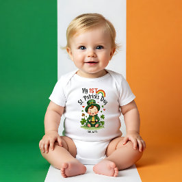 Body Para Bebé Primer día de San Patricio del bebé, pequeño tesor