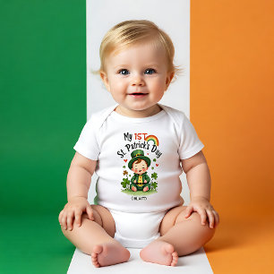 Body Para Bebé Primer día de San Patricio del bebé, pequeño tesor