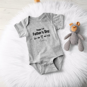 Body Para Bebé Primer Día del Padre Personalizado