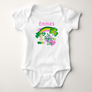 Body Para Bebé Primer día personalizado del primer lugar para niñ