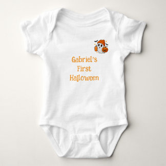 Body Para Bebé Primer Halloween Nombre Personalizado Niño/Niña