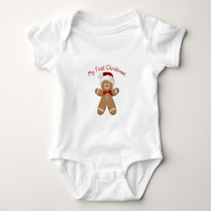 Body Para Bebé Primer hombre de jengibre de Navidad
