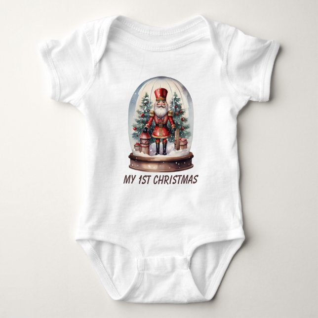 Body Para Bebé primer niño de Navidad nutcracker acuática (Anverso)