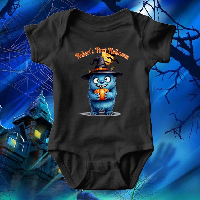 Body Para Bebé Primer nombre de Personalizar de Monstruo Cute de  (Subido por el creador)