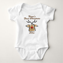 Primer nombre del bebé personalizado en Navidad