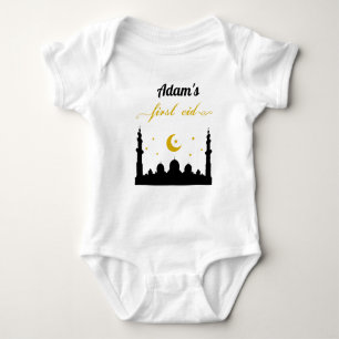 Body Para Bebé Primer nombre personalizado de Eid
