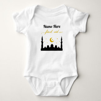 Body Para Bebé Primer nombre personalizado de Eid Baby Bodysuit
