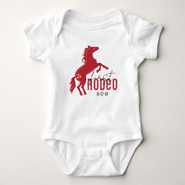 Body Para Bebé Primer Rodeo Baby Bodysuit - Occidente Primer Cump (Anverso)