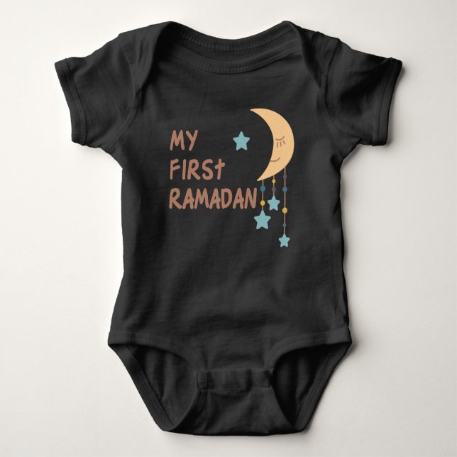 Body Para Bebé Primer traje de bebé de Ramadán - regalo de recién (Anverso)
