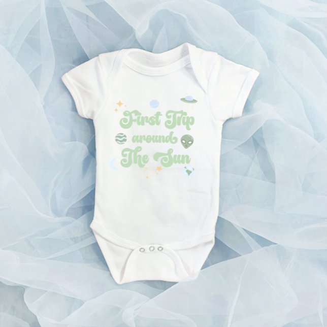 Body Para Bebé Primer viaje alrededor del espacio solar Primer be (Subido por el creador)