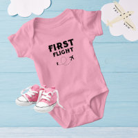 PRIMER VUELO del bebé, Avión Cool, Viaje, Lindo